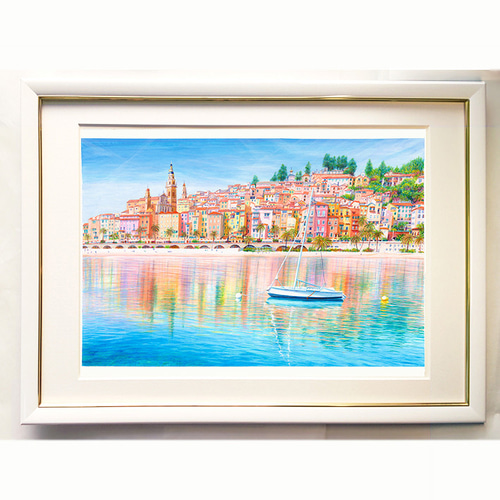 【欧州の景色③】アクリル画 F6 風景画 絵画 欧州の景色③】アクリル画 F6 風景画 絵画