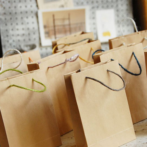 手提げ袋 紙袋 ミニサイズ クラフト 10枚セット ラッピング袋
