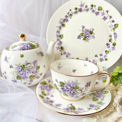 〜小さな花の物語〜スミレの咲く野原ティーカップ&ソーサー 7枚目の画像