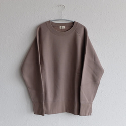 再入荷】yohaku 裏起毛トレーナー グレージュ｜unisex 3 size