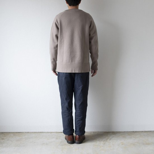 再入荷】yohaku 裏起毛トレーナー グレージュ｜unisex 3 size