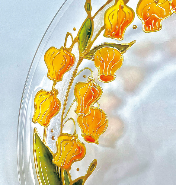 オレンジランタンが可愛いアンダーソニアのプレート＆グラスセット 4枚目の画像