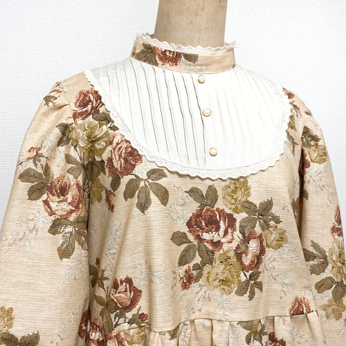 華やか♪【PHASE EIGHT】花柄×プリーツ◇クラシカルワンピース プリーツヨーク 花柄 クラシカル ワンピース ＊313 ワンピース