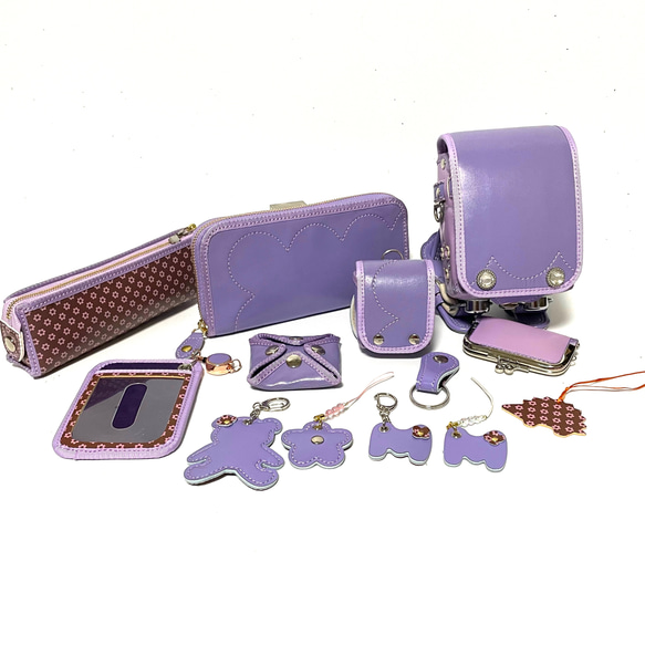 ラウンドファスナー　プレミアム　コース　受注生産品　長財布　ランドセルリメイク 組み合わせにより無理な場合があります 肩紐を除く ミニランドセル ミニミニランドセル キーホルダー FKP1827180755(14000円)