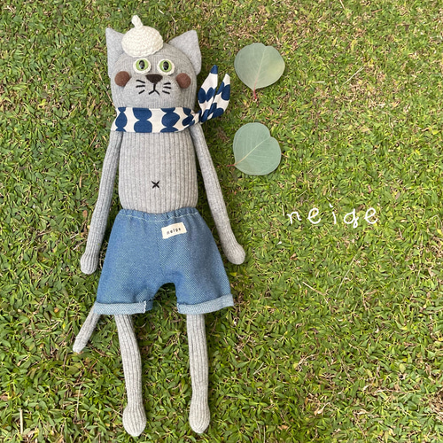 ☆neigeソックキャット つんネコくん ソックアニマル ぬいぐるみ