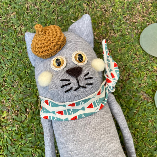 ☆neigeソックキャット つんネコくん ソックアニマル ぬいぐるみ