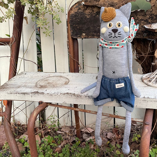 ☆neigeソックキャット つんネコくん ソックアニマル ぬいぐるみ