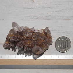 10%OFFSale天然石レッドファントムクォーツ約69mm赤富士水晶クラスター原石[rphq-221220-01] 20枚目の画像