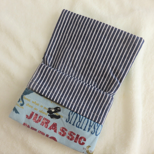 再販*移動ポケット*恐竜*ヒッコリーストライプ*男の子*ポケット