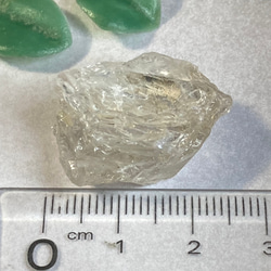 ゴールデンマイカ内包✨　レインボー  エレスチャル  骸骨水晶　原石 6枚目の画像
