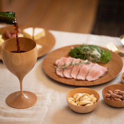 木製ワイングラス紺瑠璃 -Konruri- 2枚目の画像