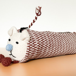 【送料無料】ペンケース　布　アニマル 2枚目の画像