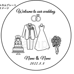 結婚式　結婚記念　＊ハッピー　ウェディング　＊　木　コースター　名前　記念日　1枚　プレゼント　祝い　LGBT 6枚目の画像