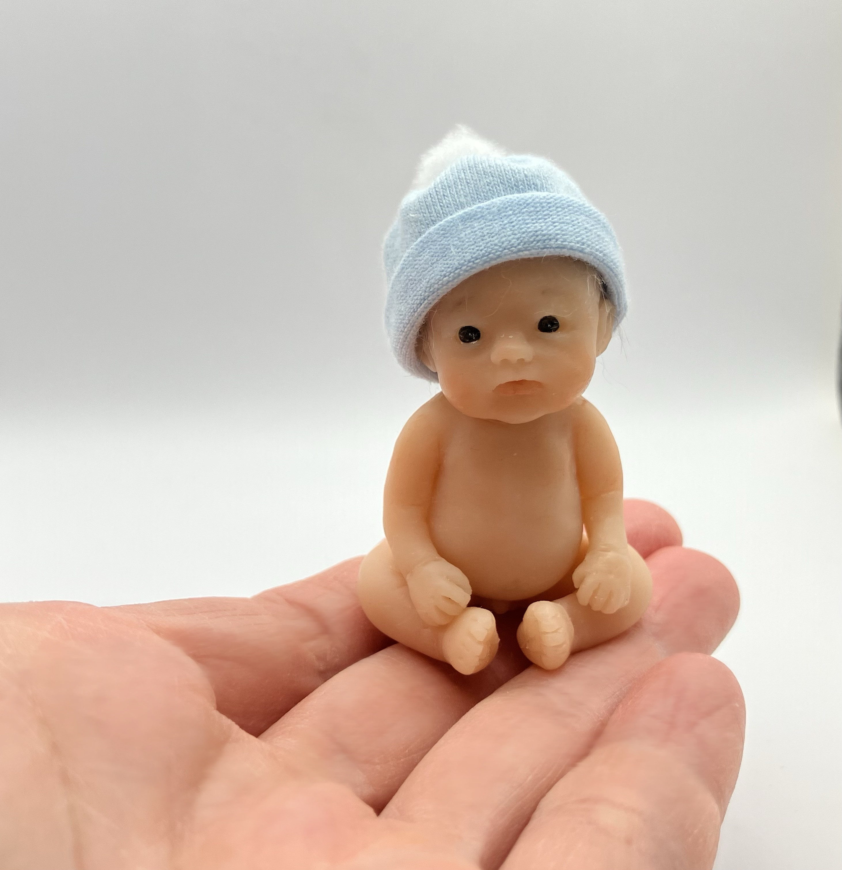 樹脂粘土ベビー おしゃぶりベビー ピンク×ピンク （新品】＊樹脂