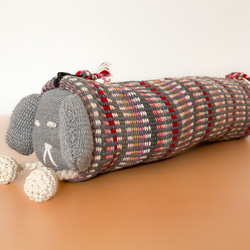 【送料無料】ペンケース　布　アニマル 2枚目の画像