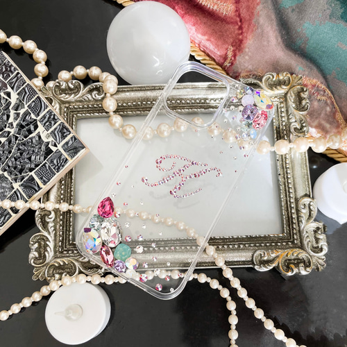 スワロフスキー　iPhone16 ケース　宝石　キラキラ　SWAROVSKI スワロフスキー iphone16/16promaxスマホケース 人気 少女