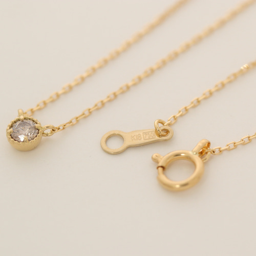 受注生産【K18】ブラウンダイヤモンドネックレス ネックレス 受注生産【K18】ブラウンダイヤモンドネックレス ネックレス