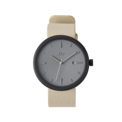 おもちゃから生まれた腕時計「YOT WATCH」　 40mm　Beige/Black&Gray 2枚目の画像