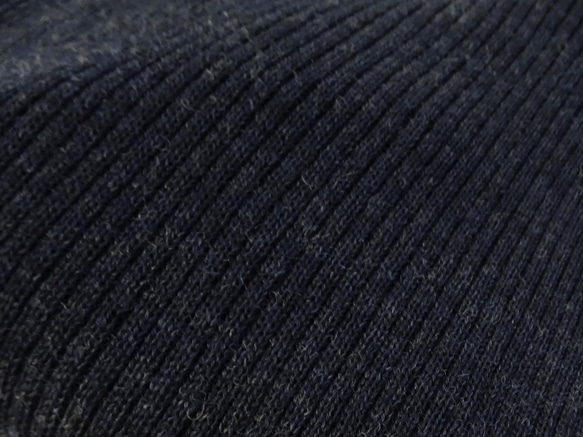 [日本製] 瓶頸羅紋針織套頭衫（希瑟海軍藍） 第11張的照片
