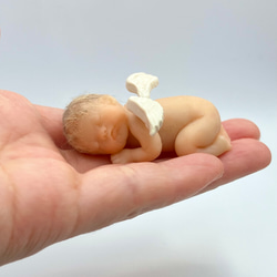 樹脂粘土ベビー ミニチュア 赤ちゃん おくるみ ベビーカー付き