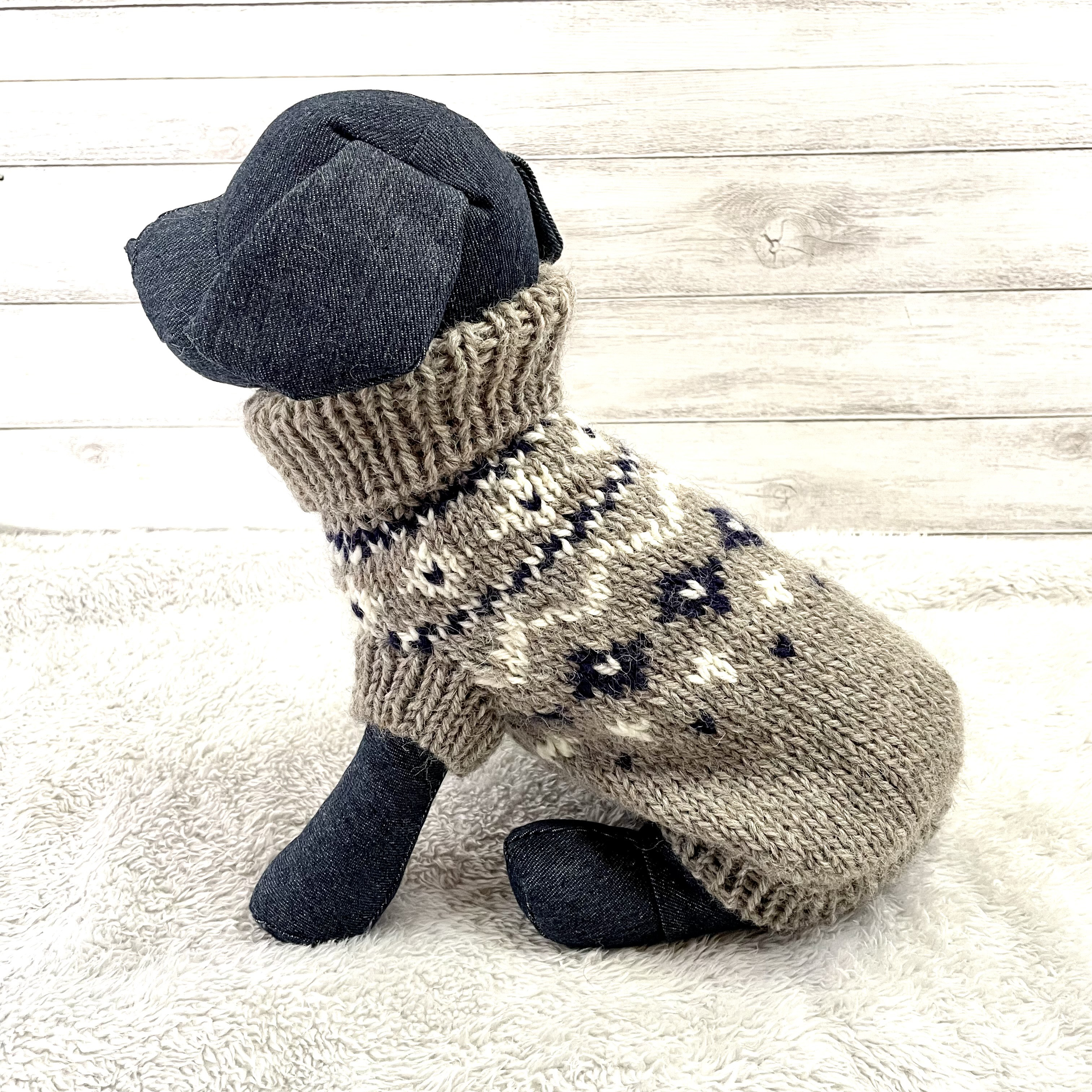 小型犬用手編み服　ヒカル