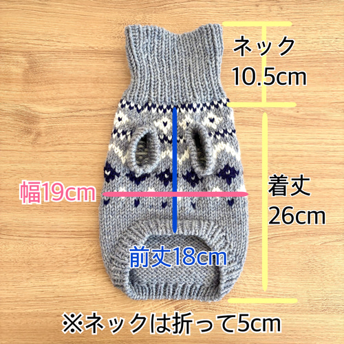 小型犬用手編み服　ティア 楽天市場】毛糸 スーパーウォッシュアルチザンで編む小型犬用