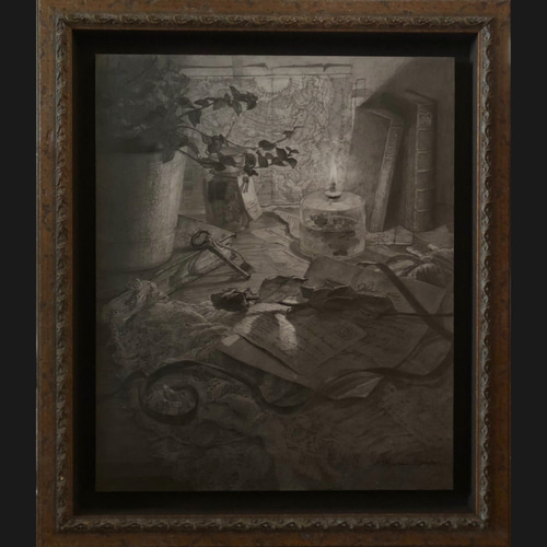 『Composition UH』 絵画・現代アート・鉛筆画・原画・額縁付 Composition UH』 絵画・現代アート・鉛筆画・原画・額縁付 5月の地元