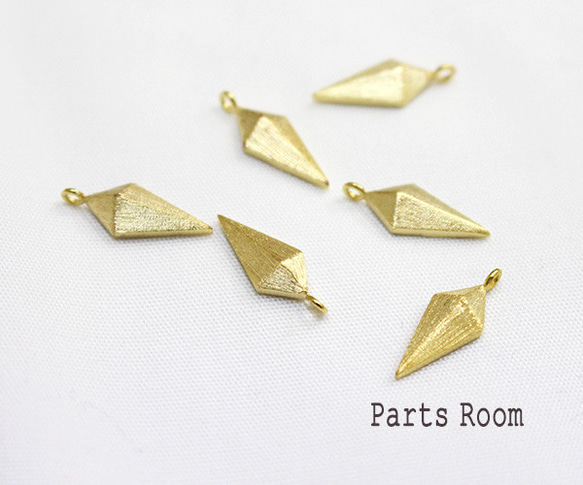 [2 pieces] Shape motif Triangle pyramid [啞光金] -mt-3858 第5張的照片