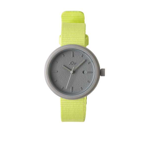 おもちゃから生まれた腕時計「YOT WATCH」　 32mm　Neon Yellow Green/Gray 2枚目の画像