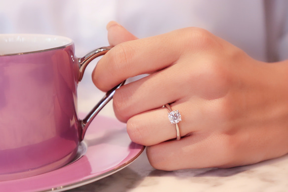 プラチナ リング ダイヤ 婚約指輪 結婚指輪 フォーマル 13号 #A-27