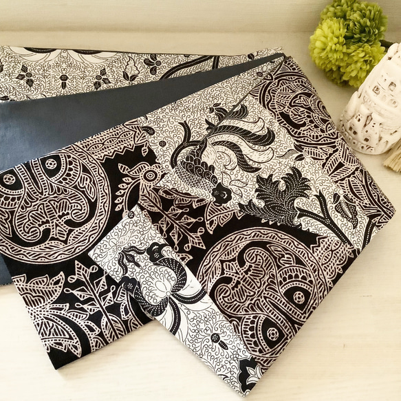 【新作】ハンドメイド　バティック半幅帯 新作】ハンドメイド バティック半幅帯