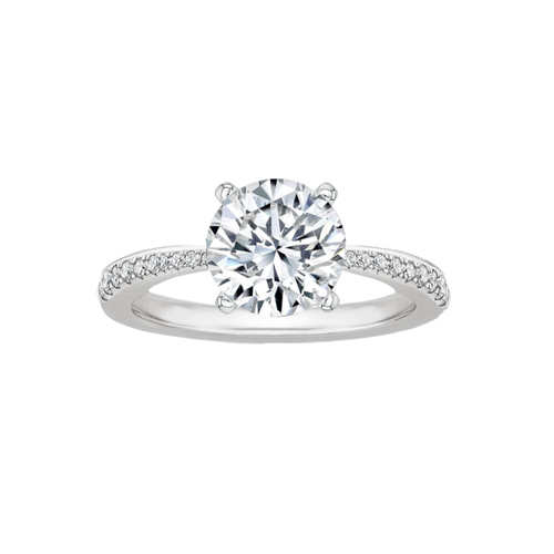 婚約指輪】0.3ct テーパードパヴェリング（プラチナ・18KYG・18KPG