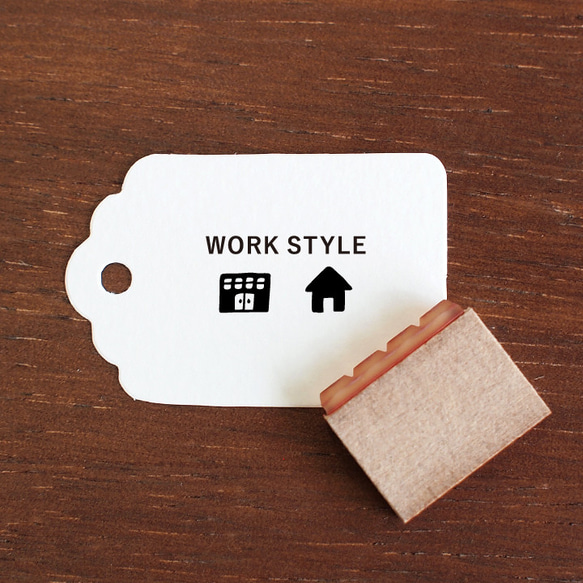 手帳スタンプ WORK STYLE バーチカルサイズ（b-287）はんこ