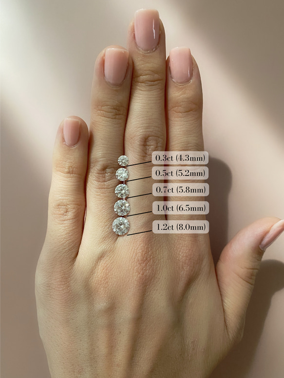 【婚約指輪】0.5ct テーパードパヴェリング（プラチナ・18KYG・18KPG） 4枚目の画像