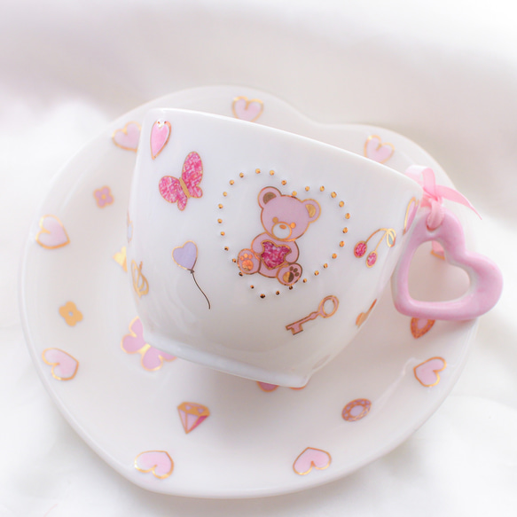 ♡ 充滿愛心 ♡ 茶杯和茶碟 第2張的照片