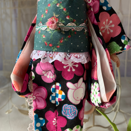 ブライスアウトフィット 着物 帯 うさぎ髪飾り その他人形 瑞恋 通販