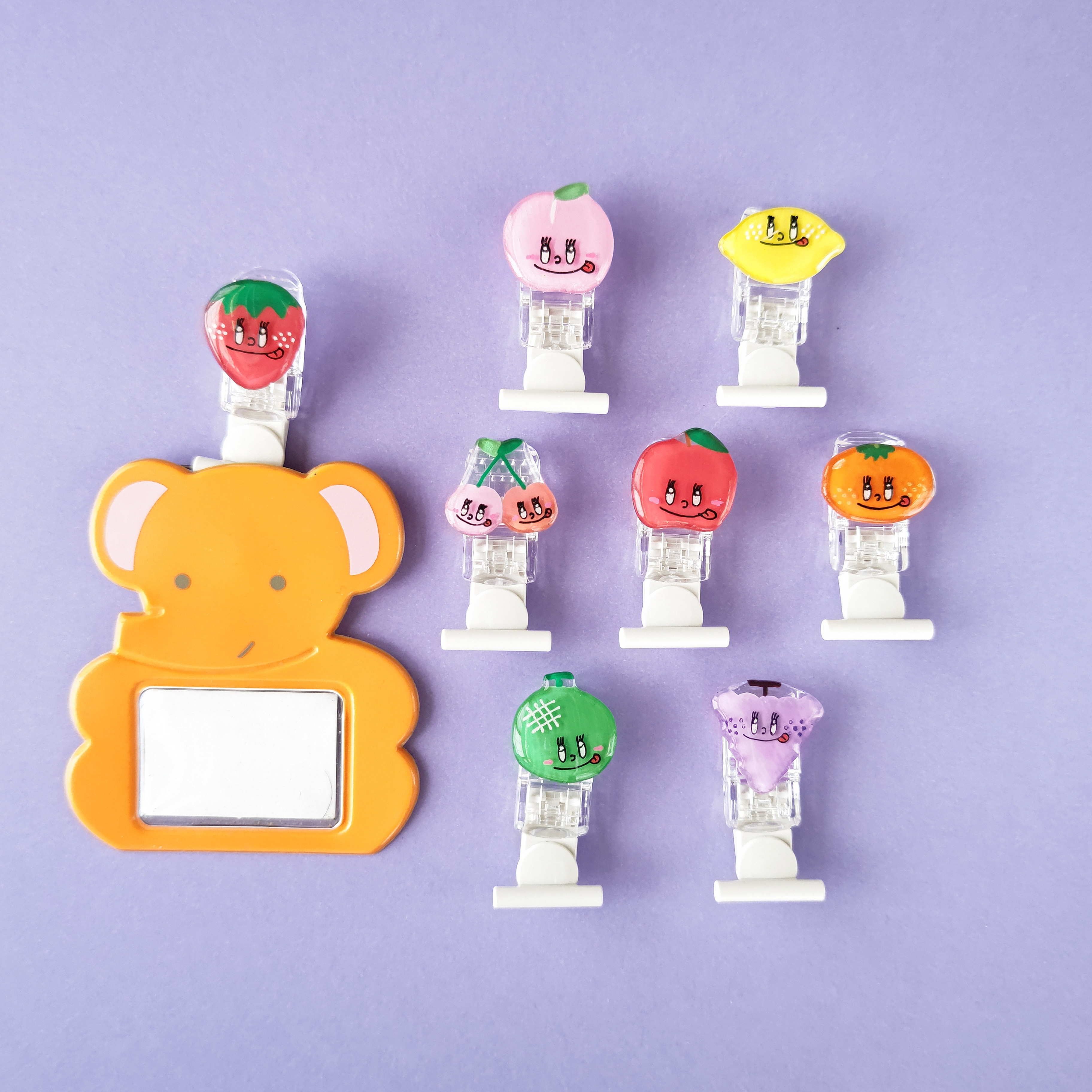 名札クリップ さくらんぼ