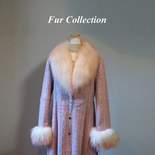 フレンチテイスト☆豪華なラクーンファー付きムートンコートあたっか