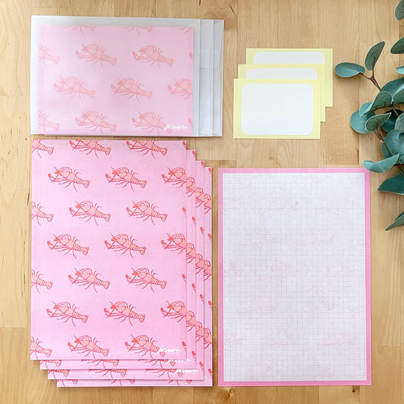 ザリガニのレターセット 1枚目の画像