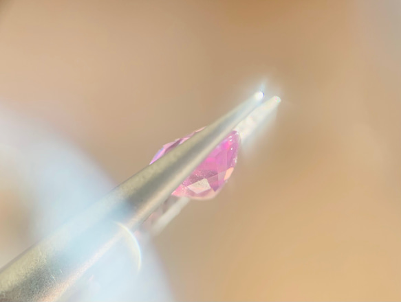 天然　パパラチアサファイア　非加熱　0.74ct ルース　宝石 7枚目の画像