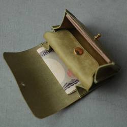 【高級革】ギボシ金具のミニ財布　プエブロレザー　財布　本革　コンパクト財布 7枚目の画像