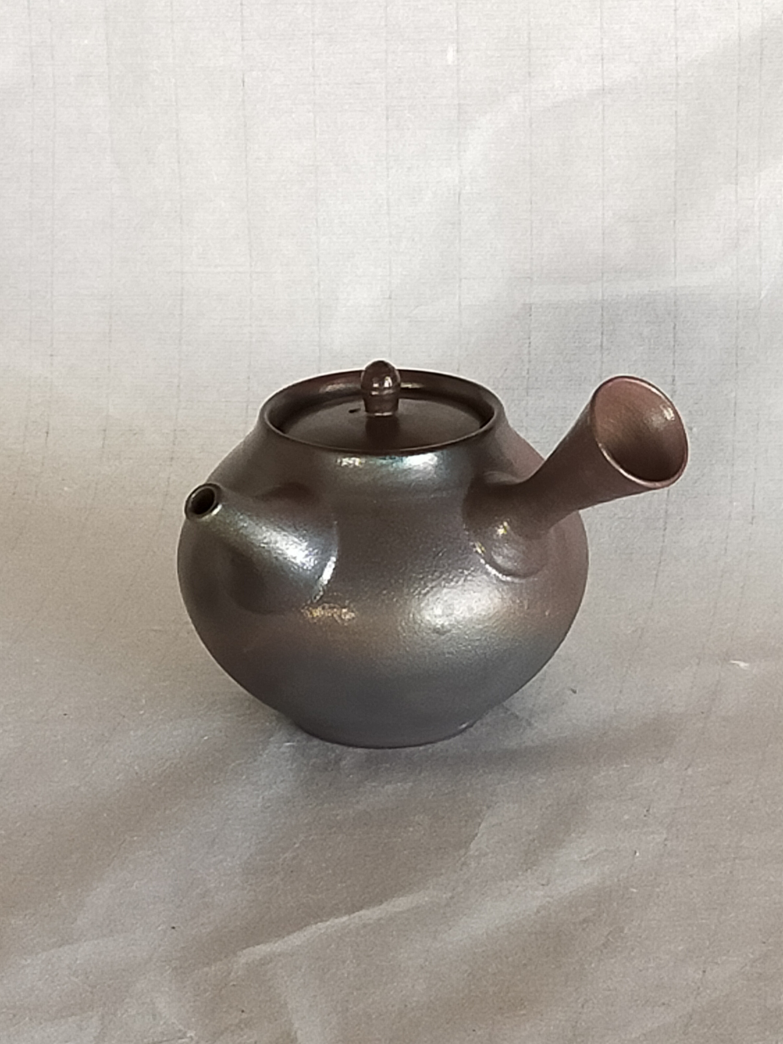 茶注工房羊月 炭化焼窯変焼締急須