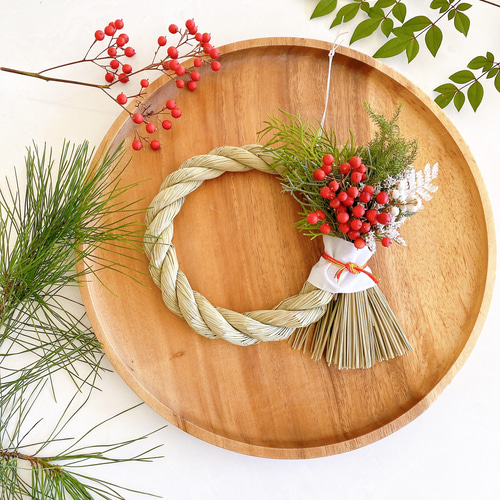 ナンキンハゼのしめ縄 しめ縄 #しめ縄 #しめ縄飾り #正月飾り #越淡麗