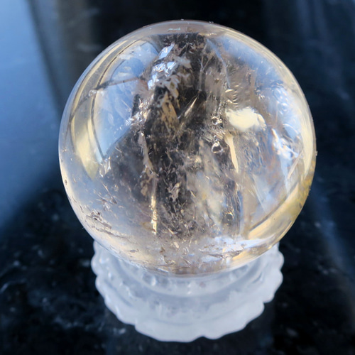 水入り 貫入 スモーキー ヒマラヤ水晶 スフィア 天然石 BodhiTree