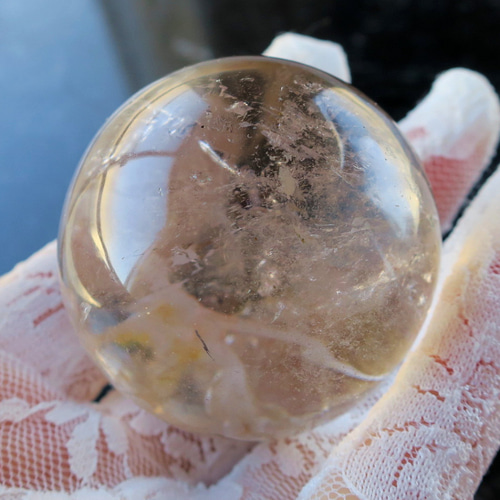 水入り 貫入 スモーキー ヒマラヤ水晶 スフィア 天然石 BodhiTree