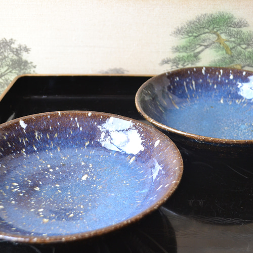 萩焼皿2 KEYUCA（ケユカ） 日本製 萩焼 お皿 おしゃれ[[萩焼] 夕映 プレート