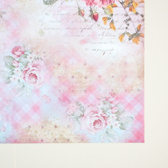 花紋紙 - Vintage Rose No.9 / A4 尺寸 第4張的照片