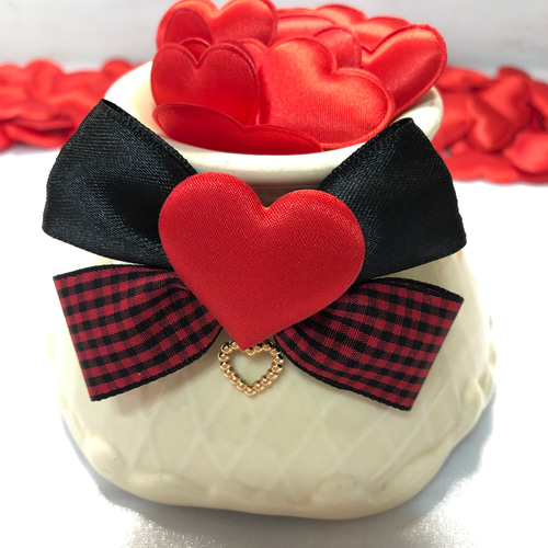 送料無料】❤️バレンタインチェックハート❤️業務用チョーカー【16