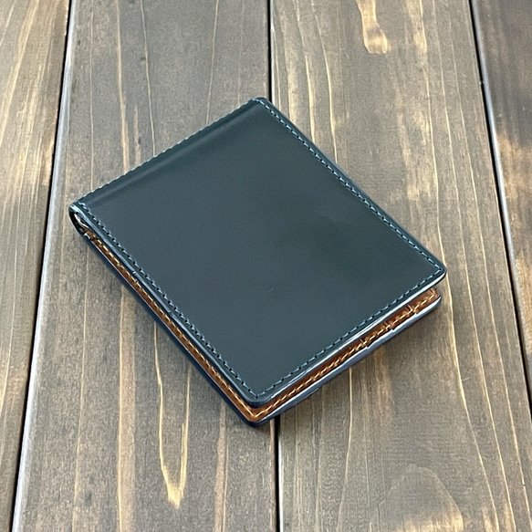 HORWEEN シェルコードバン × クロムエクセル マネークリップ 3枚目の画像