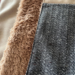 RATA ❤️蓬鬆材質製成的長圍巾❤️寬鬆蓬鬆感❤️成人米色❤️超輕長披肩 第4張的照片